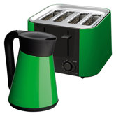 Daytona Kettle and 4 Slice Toaster Set in Green