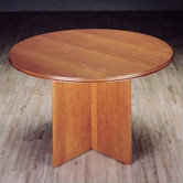 Contempory Round Veneer Gathering Table