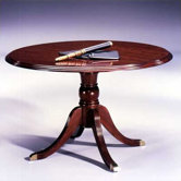 Traditional 48" Round 4-Footed Pedestal Table