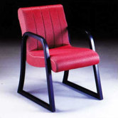Scoop Guest Arm Chair with Channel Style Back
