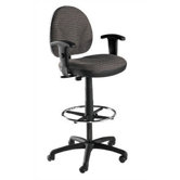 Height Adjustable Task Armchair with Footring
