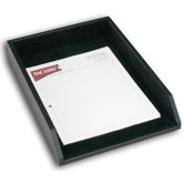 1000 Series Classic Leather Front-Load Legal Tray in Black
