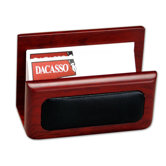 8000 Series Rosewood and Leather Business Card Holder