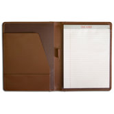 Leather Portfolios Top-Grain Standard Padfolio in Chocolate
