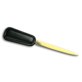 1000 Series Classic Leather Letter Opener in Black