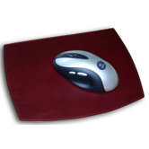7000 Series Contemporary Leather Mouse Pad in Burgundy