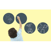 Big Chalkboard Circles Removable Wall Decals