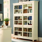 8891 Series Stackable Bookcase Bottom Unit in White