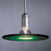 Pia I Down Pendant Fixture with Flat Glass Ring