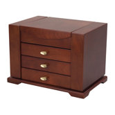 Amelia Jewelry Chest in Dark Cherry
