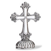Silver Plated 6" Standing Cross