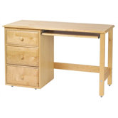 Student 51.5" W Computer Desk with Keyboard Tray