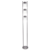 Three-Light Adjustable Floor Lamp in White