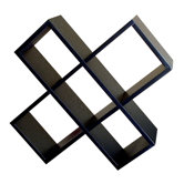 Crisscross Wall Mouted Multimedia Storage Rack