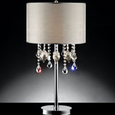 Drape Crystal 3 Light Table Lamp