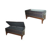 Leather Storage Bench