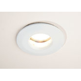Fire Rated Recessed Showerlight in White