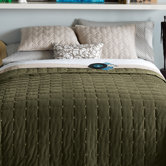 Paulo Coverlet Set in Olive