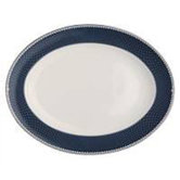 Marielle Indigo 15.75" Oval Platter