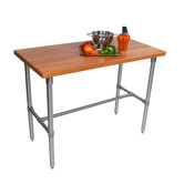Cucina Americana Classico Prep Table with Wood Top