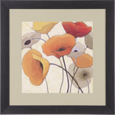 Pumpkin Poppies III Framed Artwork