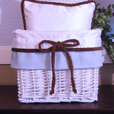 Blue Chocolate Wicker Basket