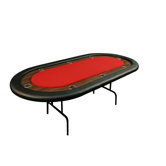 UPT Junior Eight Player Poker Table in Red