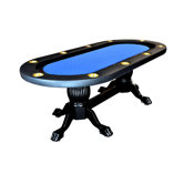 Elite 94" Sunken Playing Surface Poker Table in Green