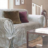 Melrose Velvet Loveseat Slipcover