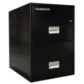 1 Hr Fireproof Key Lock 2 Drawer Letter File Safe