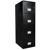 4 Drawer Insulated Vertical Fire File