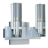 Alpha-V  Wall Sconce in Brushed Aluminum