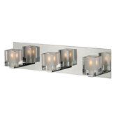 Blocs  Vanity Light in Chrome