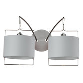 Passion  Wall Sconce in Satin Nickel/Polished Chrome