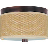 Elements Tempered Glass Flush Mount