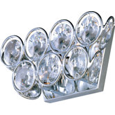 Brilliant Two Light Wall Sconce in Polished Chrome