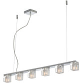 Blocs 6 Light Linear Pendant