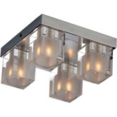 Blocs 4-Light Flush Mount