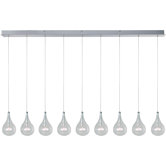 Larmes 9 Light Linear Pendant