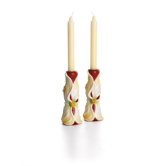 Autumn Memories Floral Porcelain Candlestick (Set of 2)