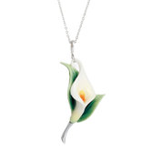 Calla Lily Flower Necklace