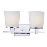Ellipse Two Light Bath Vanity in Chrome