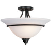 Willow Point 3 Light Semi Flush Mount