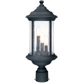 Walnut Grove  Outdoor Post Light in Black