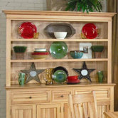Country Hickory Open Hutch