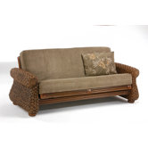 Rattan Floral Iris Futon Frame
