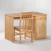 Spices Clove Wood Student Desk and Chair Set