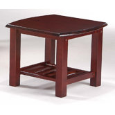 Corona End Table in Rosewood