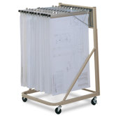 Vertical Plan Files: Rolling Stand with Hangers