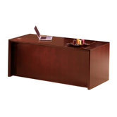 Corsica Double Pedestal Executive Desk with Straight Front